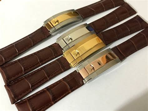 rolex men leather watches|genuine rolex leather straps.